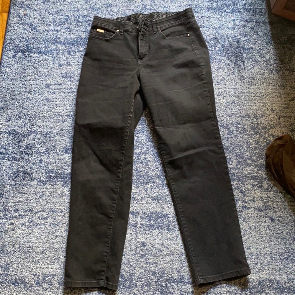 JM Collection Black Denim Jeans Size 12